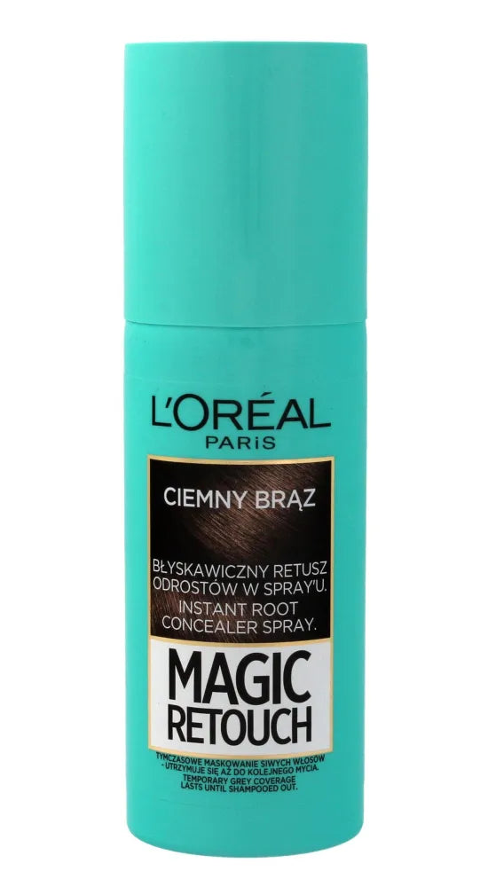 Loreal Magic Retouch Spray šaknų atnaujinimui nr. 2 Tamsiai rudas 75ml - Kosmetika