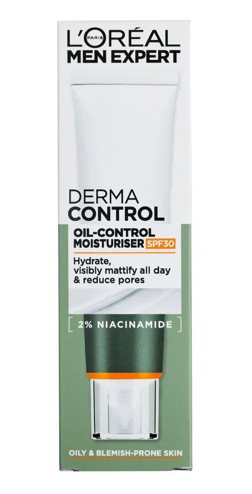 LOREAL Men Expert Derma Control Moisturizing Regulating Excess Oil Cream with SPF 30 40 ml - Kosmetika