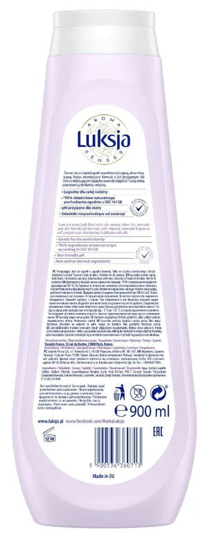 LUKSJA Aroma Senses Deeply Relaxing Lavender-scented nourishing bath liquid 900 ml - Kosmetika