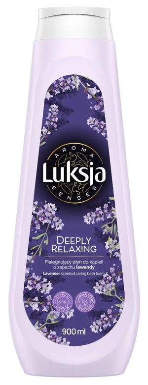 LUKSJA Aroma Senses Deeply Relaxing Lavender-scented nourishing bath liquid 900 ml - Kosmetika