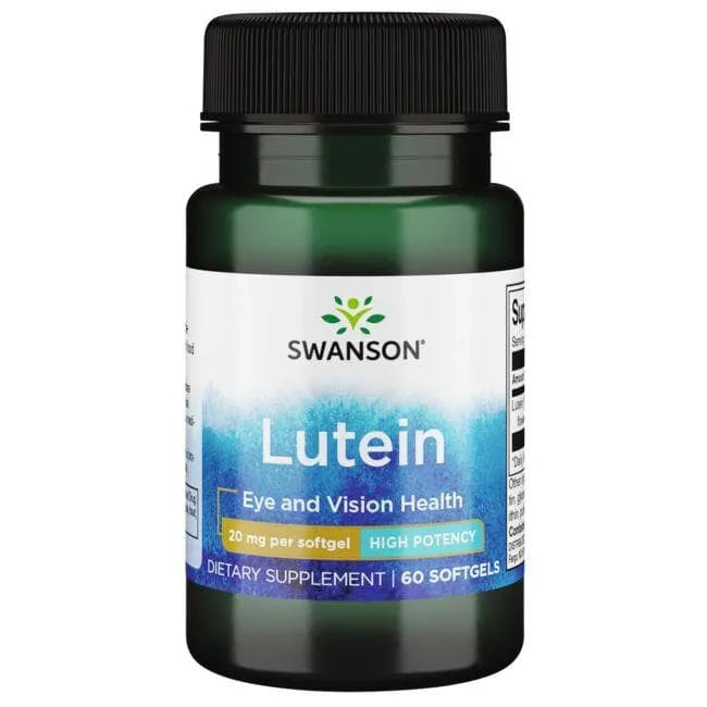 Lutein - High Potency - Liuteinas - 20 mg - N60 - Swanson - Papildai