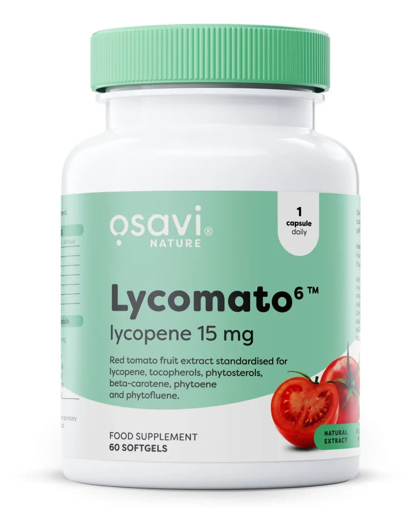 Lycomato Lycopene 15 mg - 60 softgels - Osavi - Papildai