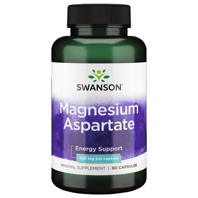 Magnesium Aspartate - Energijai - 685 mg - N90 - Magnio aspartatas - Swanson - Papildai