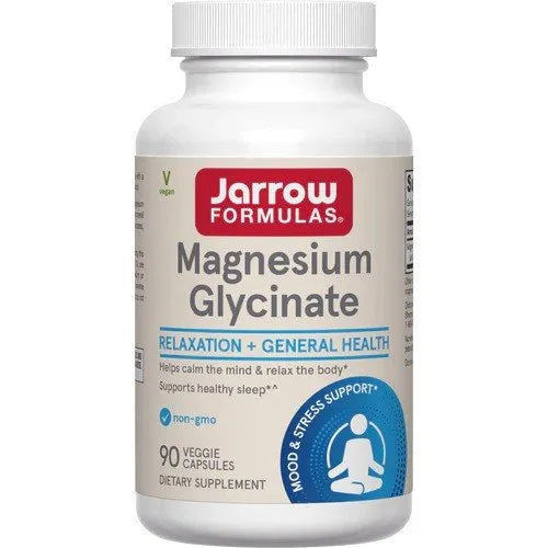 Magnesium Glycinate - 90 vcaps - Jarrow Formulas - Papildai