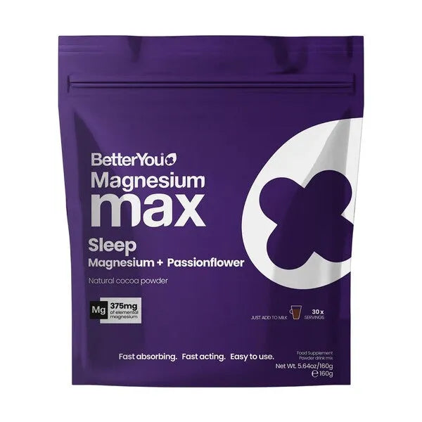 Magnesium Max Sleep Natural Cocoa - 160g - BetterYou - Papildai
