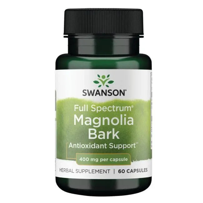 Magnolia Bark - Magnolijos žievė - 400 mg - N60 - Swanson - Papildai