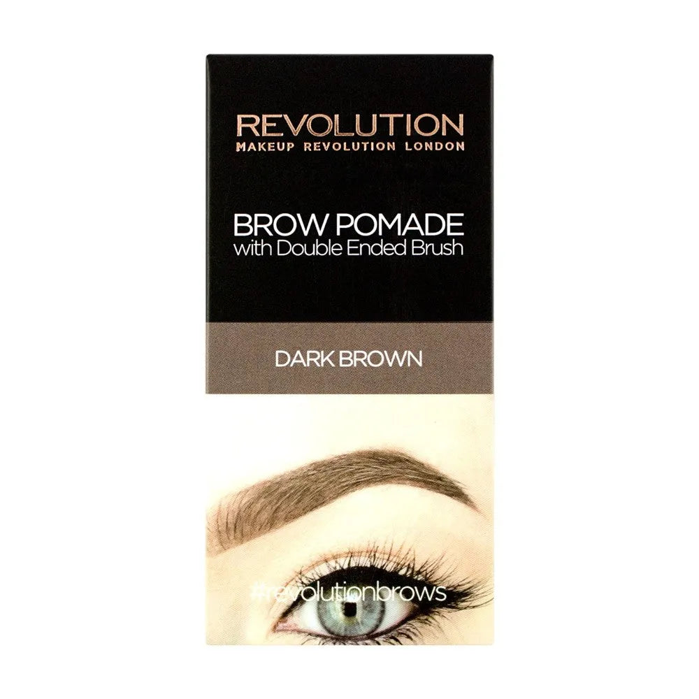 Makeup Revolution Brow Pomade Tamsiai Ruda 1 vnt. - Kosmetika