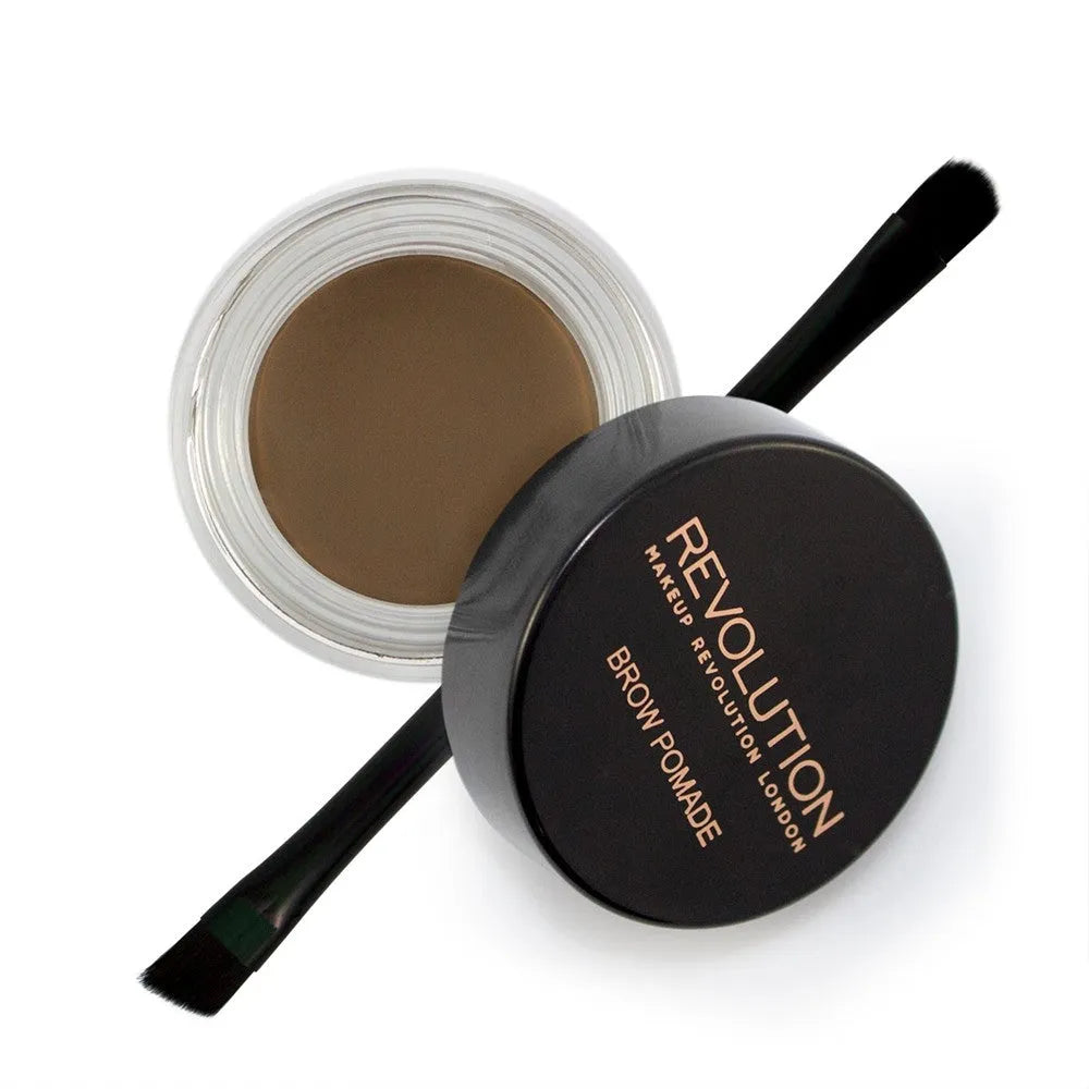 Makeup Revolution Brow Pomade Vidutinė Ruda 1 vnt. - Kosmetika