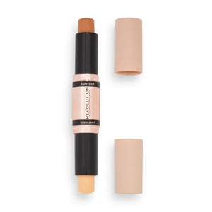 Makeup Revolution Fast Base Contour Stick Dvigubas kontūravimo pieštukas veidui - Vidutinis 1 vnt. - Kosmetika