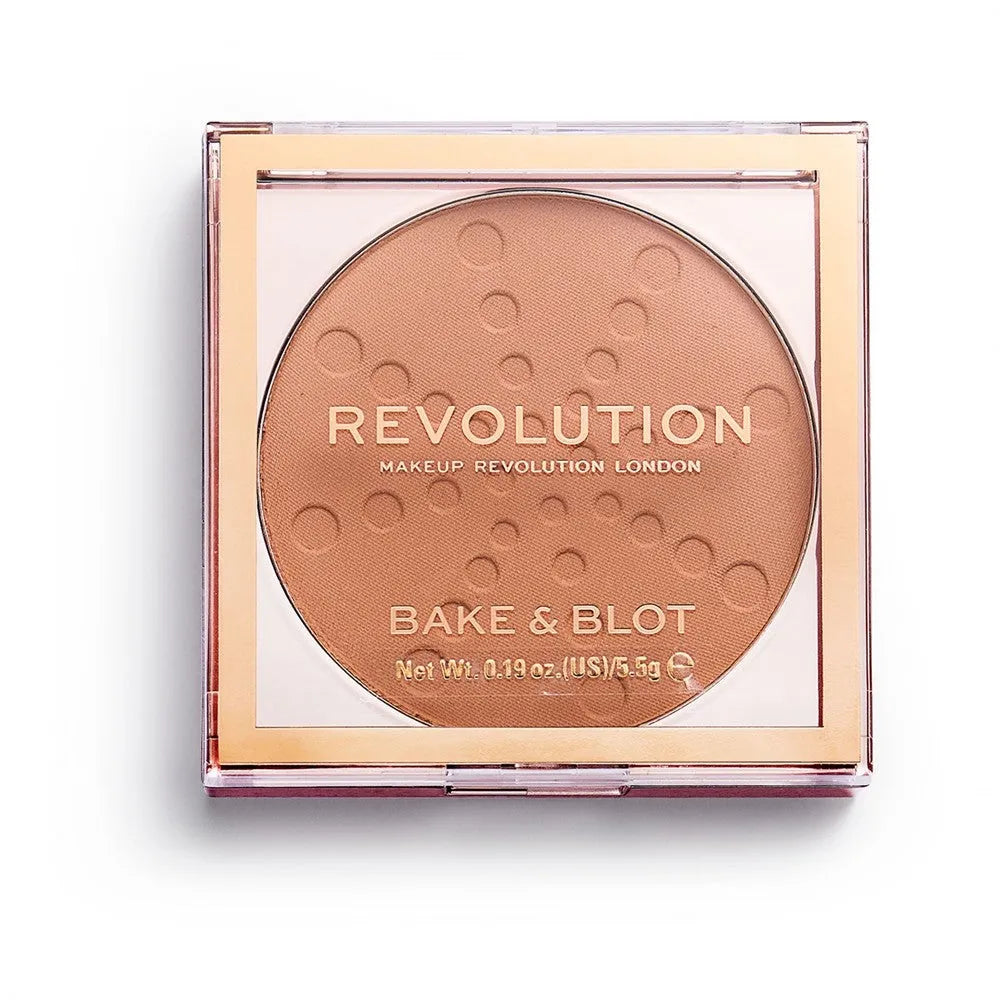 Makeup Revolution Pressed Powder Bake & Blot Peach 1 vnt. - Kosmetika
