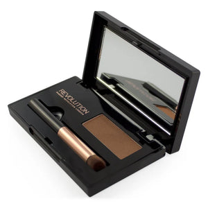 Makeup Revolution Root Cover Up Powder plaukų šaknims - šviesiai rudas 2.1g - Kosmetika