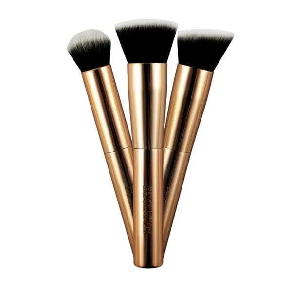 Makeup Revolution Ultra Metals Go veido kontūravimo šepetėlių rinkinys 1 pak. - 3 vnt. - Kosmetika