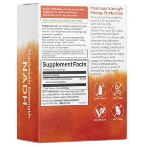 Maksimalus stiprumas NADH - Energijai - Pipirmėtė - 20 mg - N30 - Swanson - Papildai