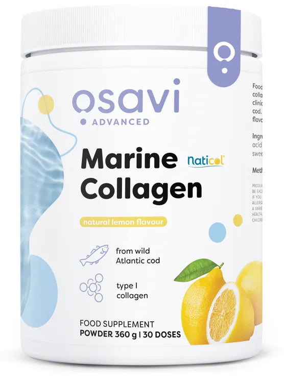 Marine Collagen Wild Cod Lemon - 360g - Osavi - Papildai