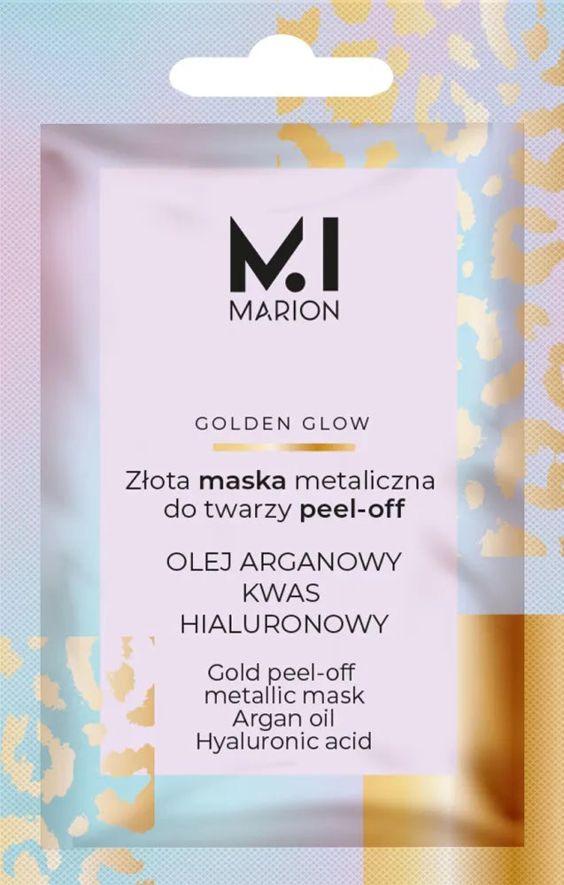 MARION GOLDEN GLOW Aukso metalinis nuplėšiamas kaukė - Kosmetika