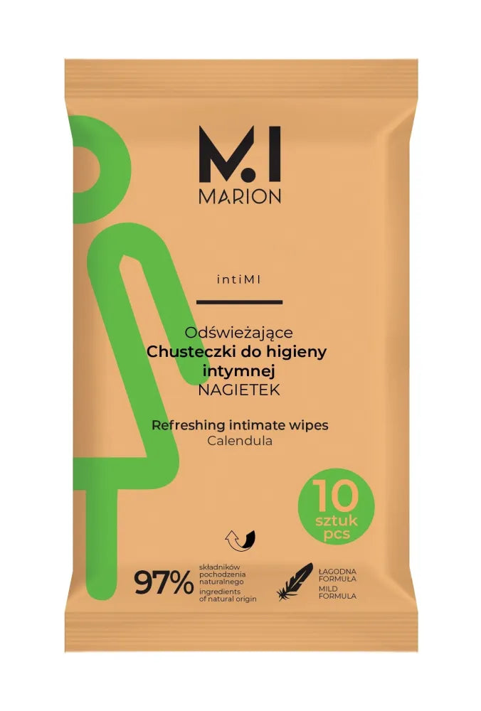 MARION Intimate hygiene wipes Calendula 10 pcs - Kosmetika