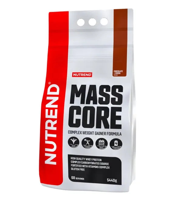 Mass Core Chocolate + Cocoa - 5440g - Nutrend - Sporto papildai
