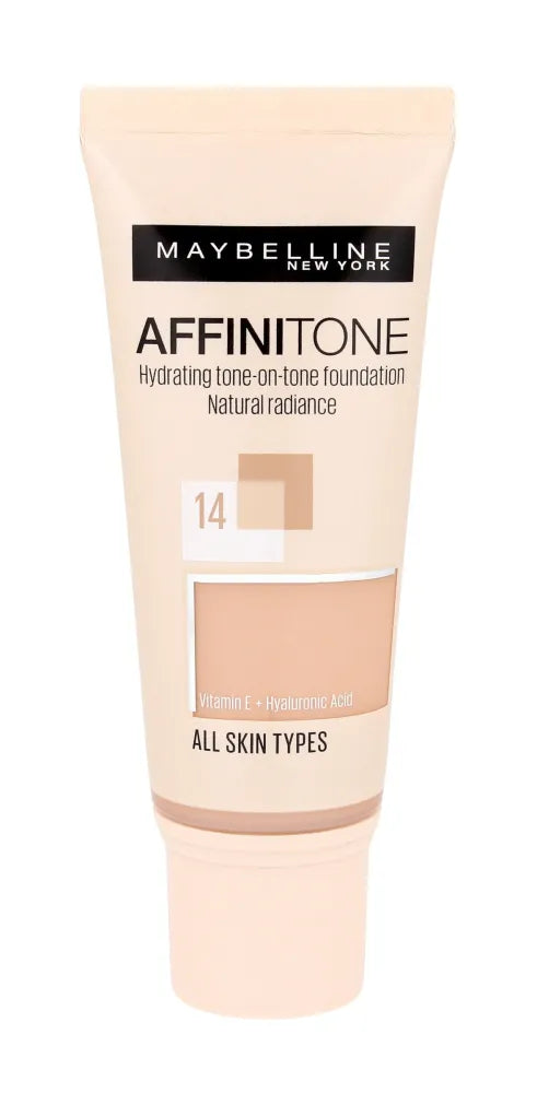 Maybelline Affinitone Foundation Nr. 14 Kreminė Bežinė - tūbelė 30ml - Kosmetika