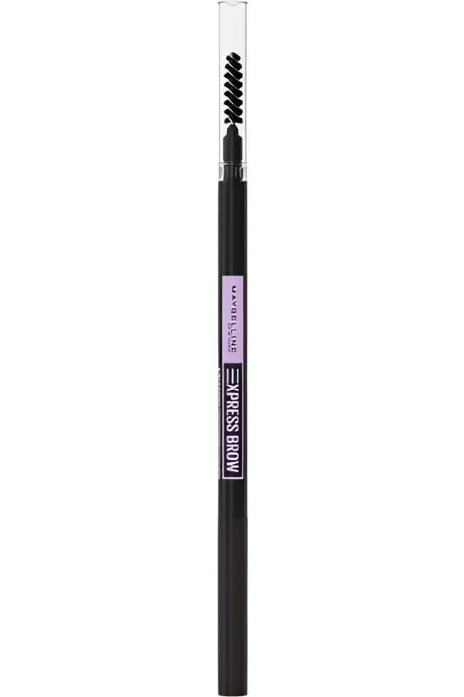 MAYBELLINE Express Brow Ultra Slim Antakių pieštukas - 07 Black 1 vnt - Kosmetika