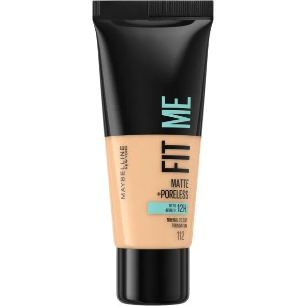 Maybelline Fit Me! Matte Foundation Nr. 112 Švelnus Bežinis 30ml - Kosmetika