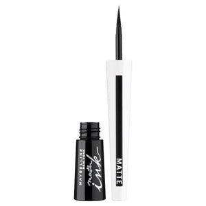 MAYBELLINE Master Ink Matte Liner su šepetėliu nr. 10 - anglies juoda 9g - Kosmetika