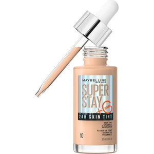 MAYBELLINE Super Stay 24H Skin Tint Švytinčio Pagrindo su Vitaminu C Nr. 10 - 30ml - Kosmetika