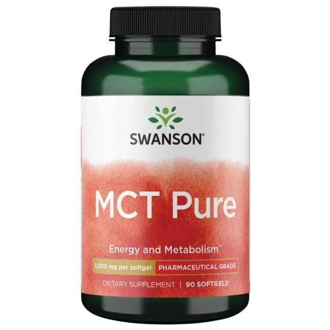 MCT Pure - Energijai - Metabolizmui - 1000 mg - N90 - Swanson - Papildai