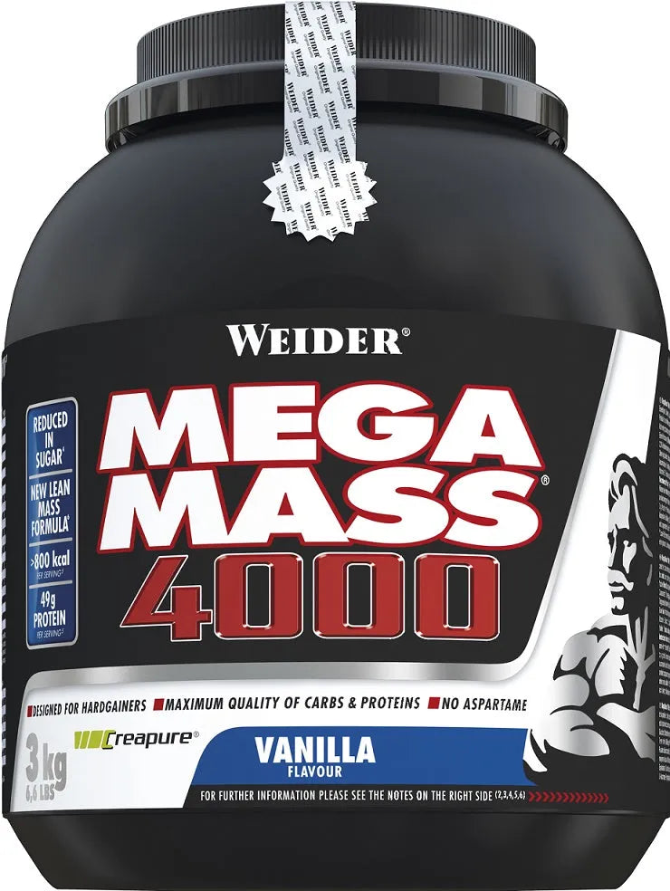 Mega Mass 4000 Chocolate - 3000g - Weider - Sporto papildai