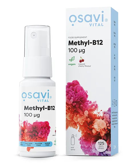 Methyl-B12 Oral Spray 100mcg (Cherry) - 25 ml - Osavi - Papildai