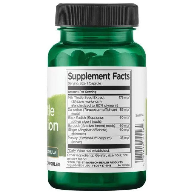 Milk Thistle Combination - N60 - Swanson - Papildai