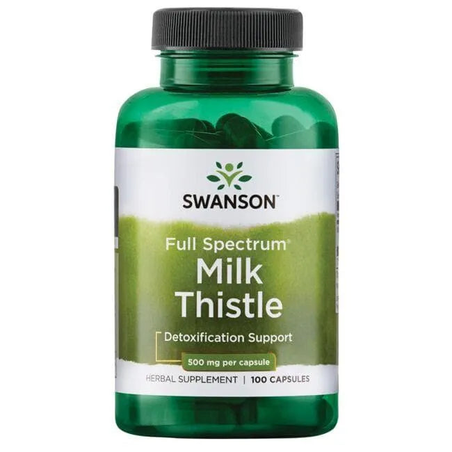 Milk Thistle - Tikrasis margainis - 500 mg - N100 - Swanson - Papildai