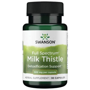 Milk Thistle - Tikrasis margainis - 500 mg - N30 - Swanson - Papildai