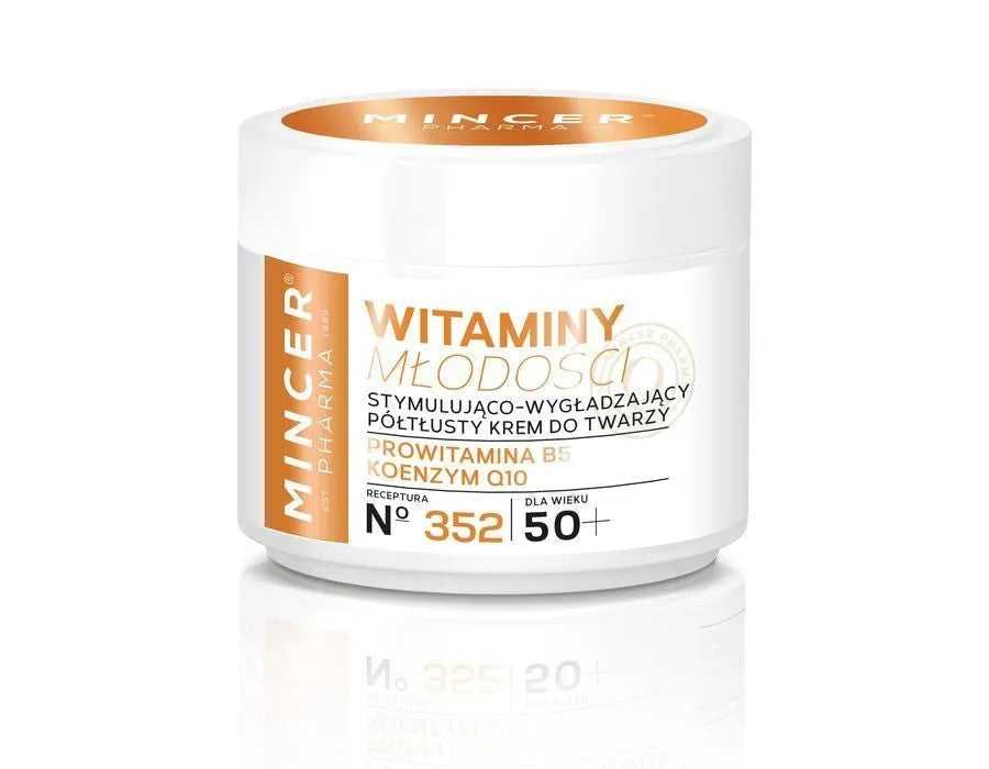 MINCER Youth Vitamins Stimulating and Smoothing Cream 352 50+ 50 ml - Kosmetika