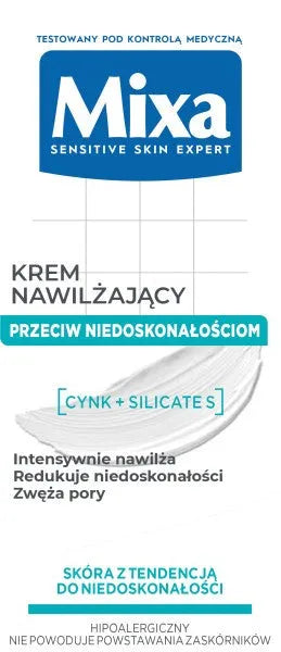 MIXA drėkinamasis kremas prieš trūkumus 2in1 50 ml - Kosmetika