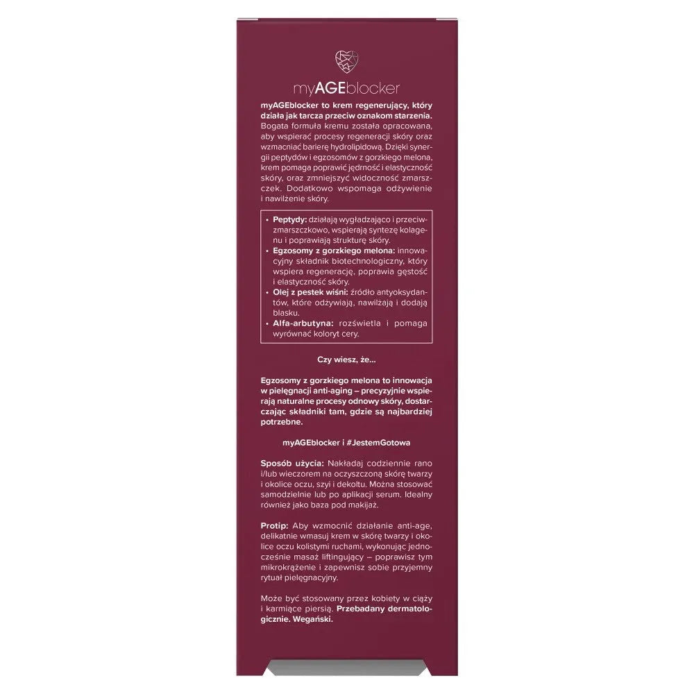 MIYA myAGEblocker Nourishing Regenerating Cream 50 ml - Kosmetika