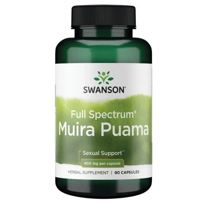 Muira Puama - Paprastasis geismis - 400 mg - N90 - Swanson - Papildai