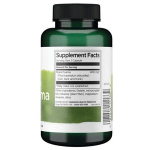 Muira Puama - Paprastasis geismis - 400 mg - N90 - Swanson - Papildai
