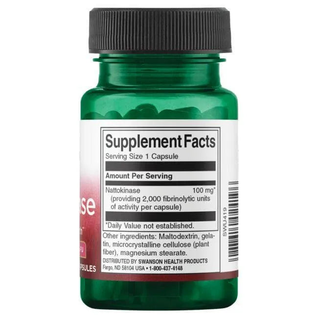 Nattokinase 2,000 - 100 mg - N30 - Swanson - Papildai