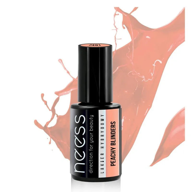 NEESS Hybrid Rubber Lacquer 7491 Peachy Blinders 4ml skaistalai - Kosmetika