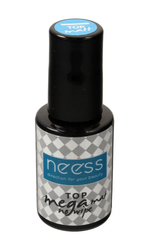 NEESS Top Mega Mat No Wipe hibridiniam nagų lakui 4ml - Kosmetika