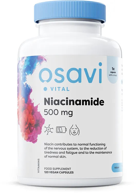 Niacinamide 500mg - 120 vegan caps - Osavi - Papildai