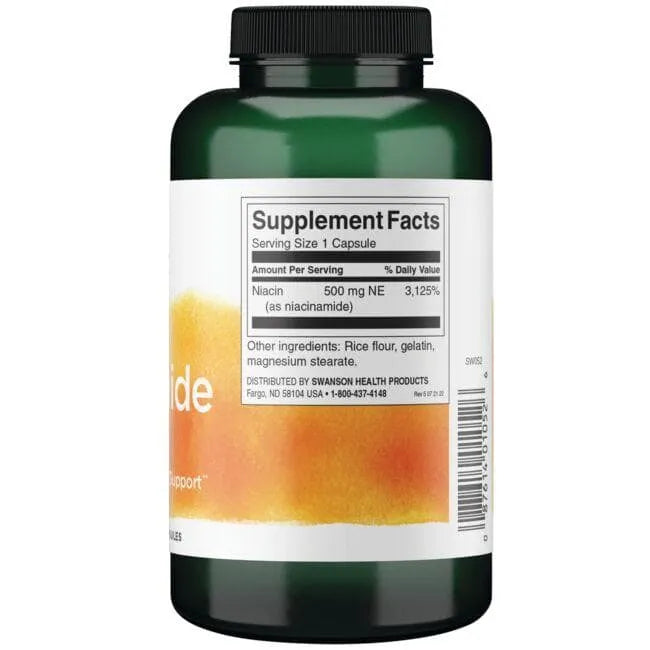 Niacinamide - Niacinas - 500 mg - N250 - Swanson - Papildai
