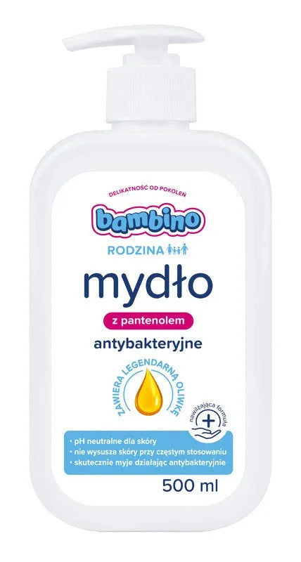 NIVEA BAMBINO FAMILY Hand Soap anti-bact 500ml - Vaikui ir mamai