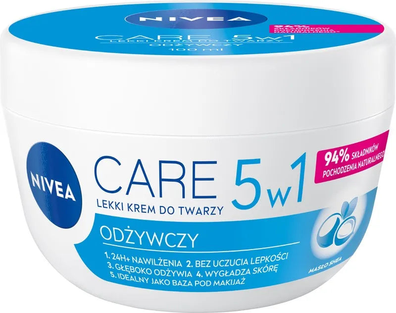 Nivea Care Light nourishing cream for all skin 100ml - Kosmetika