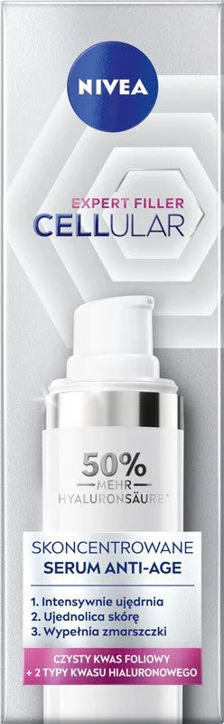 NIVEA Cellular Expert Filler Koncentruotas Anti-Age Serumas 40 ml - Kosmetika