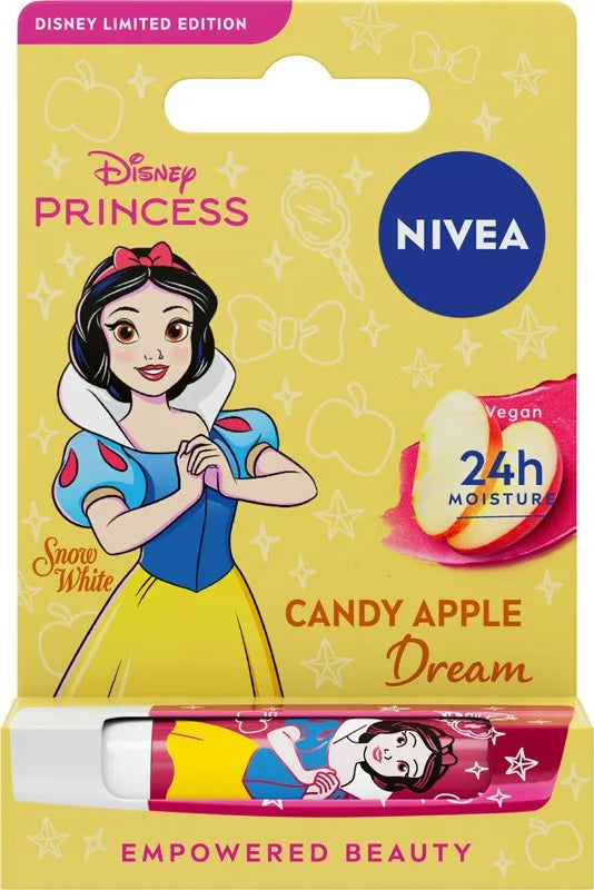 NIVEA Disney Princess Nurturing Lipstick Candy Apple Dream Snow White - Limited Edition 4.8 g - Vaikui ir mamai