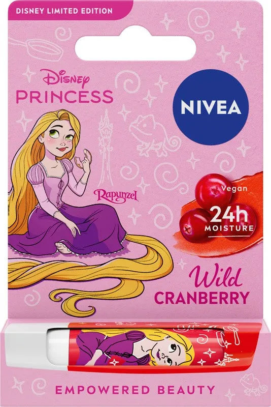 NIVEA Disney Princess Nurturing Lipstick Wild Crunberry Rapunzel - Limited Edition 4.8 g - Vaikui ir mamai