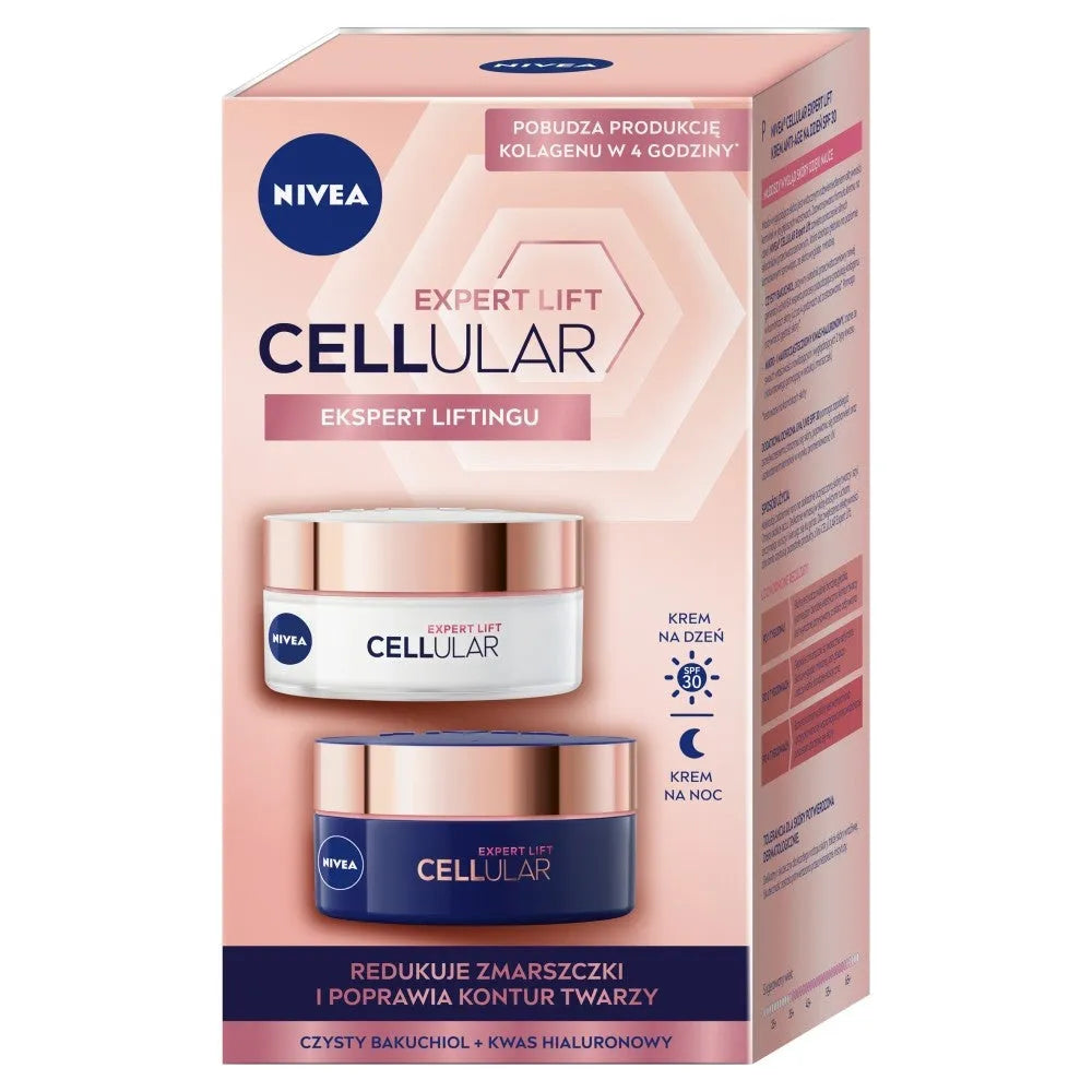 Nivea DUO Cellular Expert Lift rinkinys (dieninis kremas 50ml + naktinis 50ml) 1op. - Kosmetika