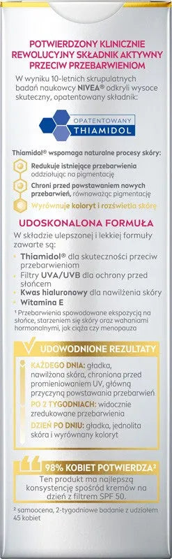 NIVEA Luminous Anti-Pigmentation Day Cream SPF 50 - Kosmetika