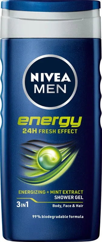 Nivea Men Energy Shower Gel 250 ml - Kosmetika